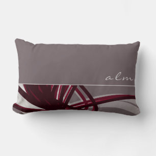Abstracte ribbons   Monogram Kussen