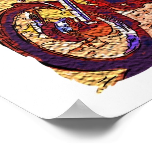 Abstracte Rider Poster (Hoek)