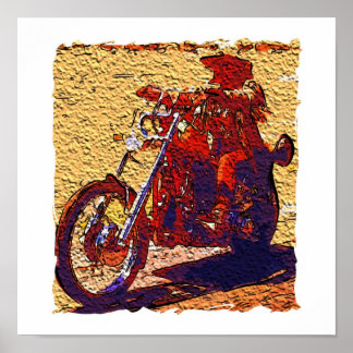 Abstracte Rider Poster