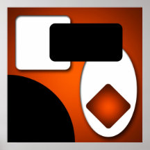 Abstracte rijke moderne oranje vormen AP0006