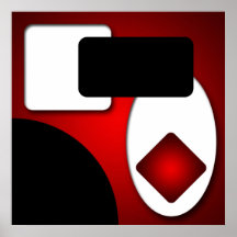 Abstracte rijke moderne Rode Vormen AP0006