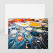 Abstracte rimpels briefkaart (Voorkant / Achterkant)