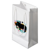 Abstracte Rino Gift Bag Klein Cadeauzakje (Voorkant Gekanteld)