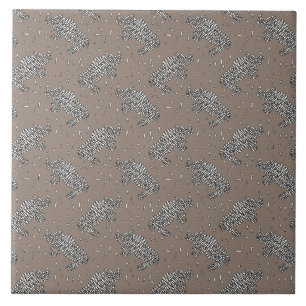 Abstracte rinocerose tegeltje