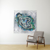 Abstracte ripple Abalone en moeder van parels Wandkleed (In Situ (horizontaal))