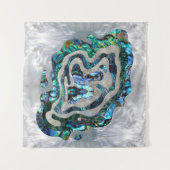 Abstracte ripple Abalone en moeder van parels Wandkleed (Voorkant)