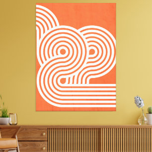 Abstracte Ritmes in Kleur en Vorm Canvas Afdruk
