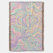 Abstracte rivierdelta-pasteldekens deken (Voorkant Verticaal)