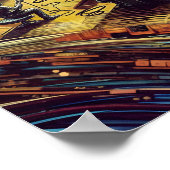 Abstracte rockband poster (Hoek)