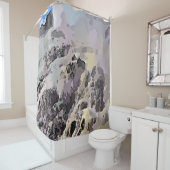 Abstracte Rocks en water Douchegordijn (In situ)