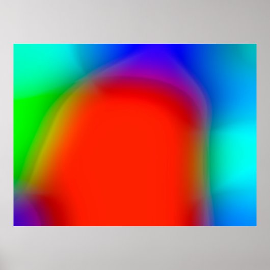 abstracte rode achtergrond, kleurrijk deel poster (Voorkant)