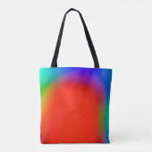 abstracte rode achtergrond, kleurrijk deel tote bag (Achterkant)