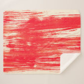 Abstracte rode achtergrond van waterverf sherpa deken (Voorkant (horizontaal))