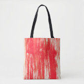Abstracte rode achtergrond van waterverf tote bag (Voorkant)