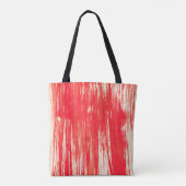 Abstracte rode achtergrond van waterverf tote bag (Achterkant)