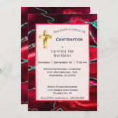 Abstracte rode agaat Waterverf bevestiging Kaart (Voorkant / Achterkant)