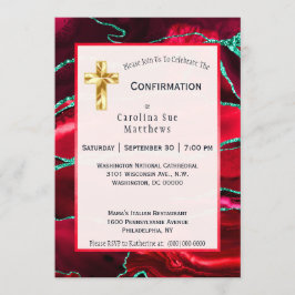 Abstracte rode agaat Waterverf bevestiging Kaart