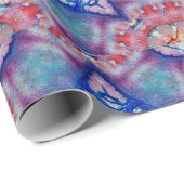 ABSTRACTE RODE BLAUWE STARTEN MET SCHUIMVEELIGE ST CADEAUPAPIER (Rol Hoek)