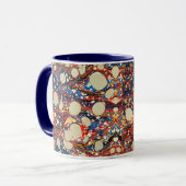 ABSTRACTE RODE BLAUWE VRIENDEN, WITTE CIRCLS MOK (Voorkant links)