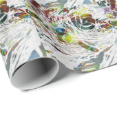 Abstracte rode bloedcellen Medische cadeaus Cadeaupapier (Rol Hoek)