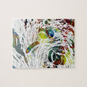 Abstracte rode bloedcellen Medische cadeaus Legpuzzel (Horizontaal)