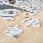 Abstracte rode bloedcellen Medische cadeaus Legpuzzel (Zijkant)