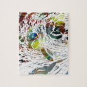 Abstracte rode bloedcellen Medische cadeaus Legpuzzel (Verticaal)