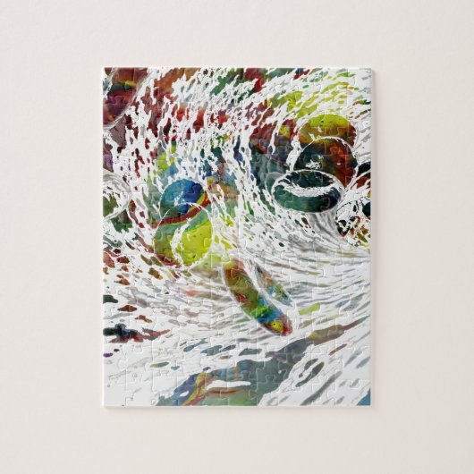 Abstracte rode bloedcellen Medische cadeaus Legpuzzel (Verticaal)