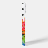 Abstracte rode bloemige rode klaproos Polkadots Case-Mate iPhone Case (Achterkant / Rechts)