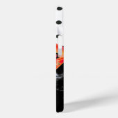 Abstracte rode bloemige rode klaproos Polkadots Case-Mate iPhone Case (Achterkant / Links)