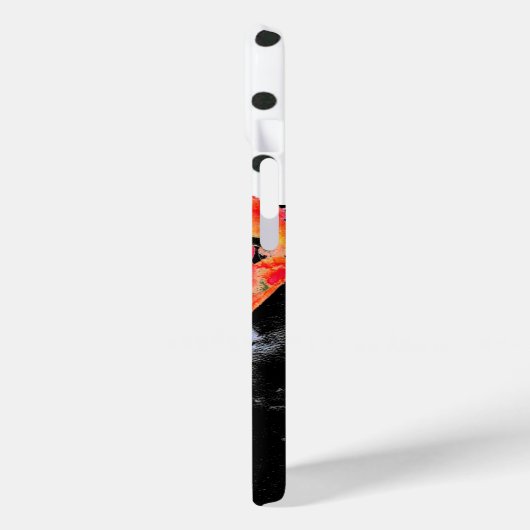 Abstracte rode bloemige rode klaproos Polkadots Case-Mate iPhone Case (Achterkant / Links)