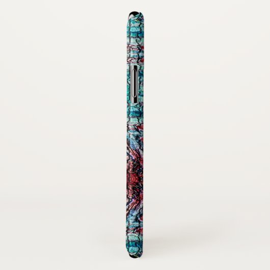 ABSTRACTE RODE BLUE MOSAIC STAR Case-Mate iPhone CASE (Achterkant / rechts)