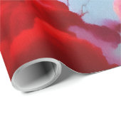 Abstracte rode bomen cadeaupapier (Rol Hoek)