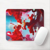 Abstracte rode bomen muismat (Met muis)