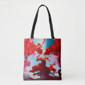 Abstracte rode bomen tote bag (Voorkant)