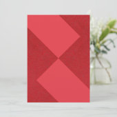 Abstracte Rode Diamant Platte Kaart – Aanpasbaar (Staand voorkant)