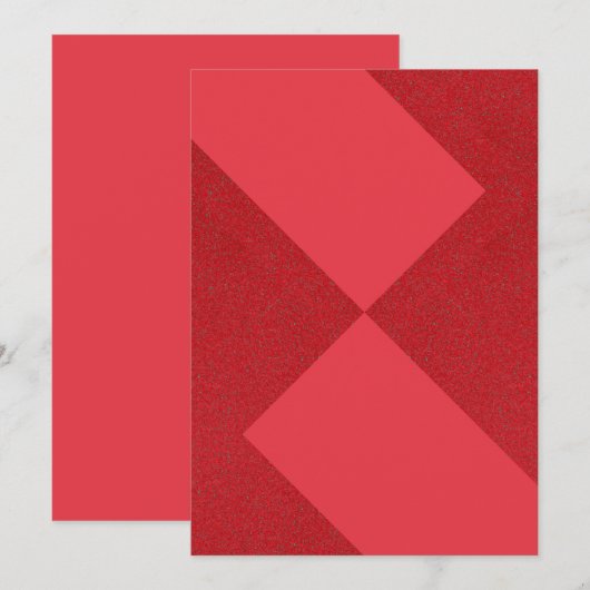 Abstracte Rode Diamant Platte Kaart – Aanpasbaar (Voorkant / Achterkant)