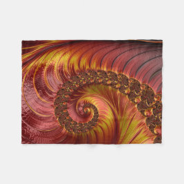 Abstracte rode doornhaai fleece deken