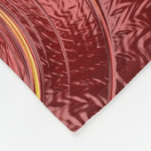 Abstracte rode doornhaai fleece deken (Hoek)