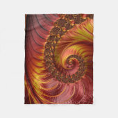 Abstracte rode doornhaai fleece deken (Voorkant)