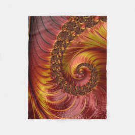 Abstracte rode doornhaai fleece deken