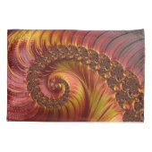 Abstracte rode doornhaai kussensloop (Achterkant)