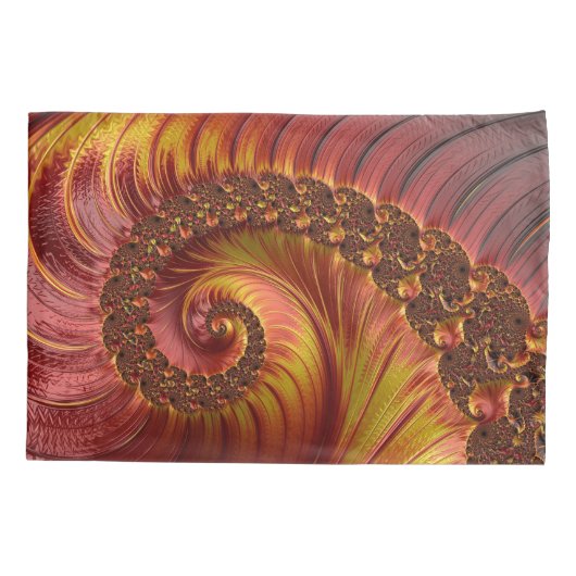 Abstracte rode doornhaai kussensloop (Achterkant)