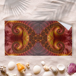 Abstracte rode doornhaai strandlaken