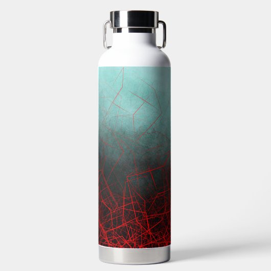 Abstracte rode dozen - Thor Waterfles (Voorkant)