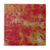 abstracte rode en gele marmer tegeltje (Voorkant)