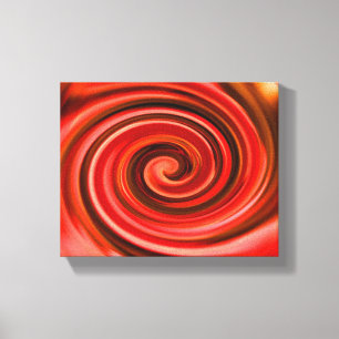 Abstracte rode en gele zwembroeken canvas afdruk