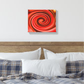 Abstracte rode en gele zwembroeken canvas afdruk (Insitu (Slaapkamer))