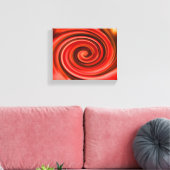 Abstracte rode en gele zwembroeken canvas afdruk (Insitu (Woonkamer))