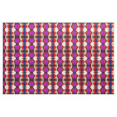 Abstracte rode en Paarse golven Stof (Yard (91,4 cm))